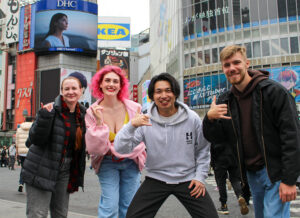 渋谷の有名な交差点で